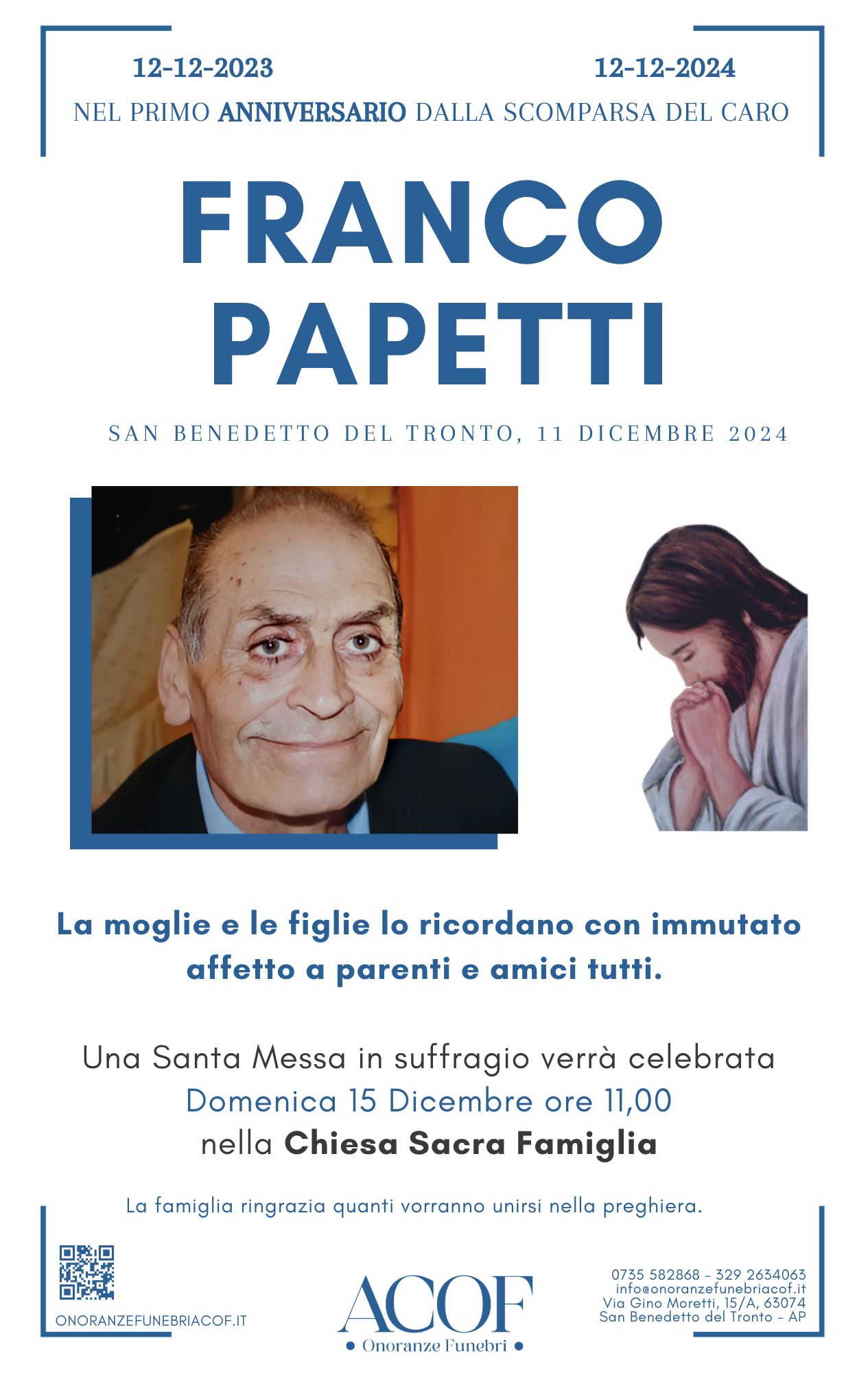 ANNIVERSARIO PAPETTI FRANCO